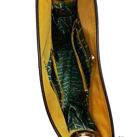 Jean Pierre Kliffa Paris Nylon Bucket Bag Clementine in Yellow - Picture 8 of 15